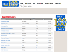 Tablet Screenshot of best100dealers.com